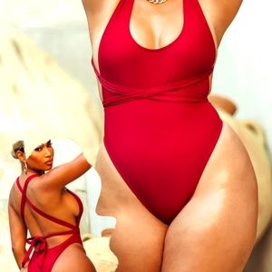 Women's "Brax" Wine/Burgundy Swimsuit - Size XXL